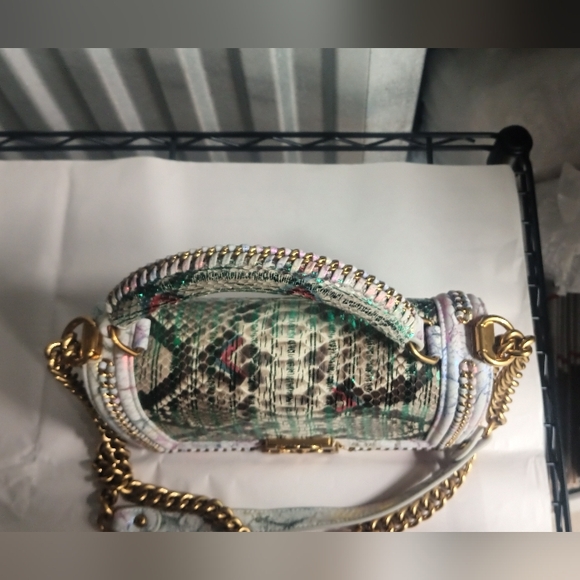 Chanel Multi Color Snakeskin Boy Bag - Picture 5 of 15